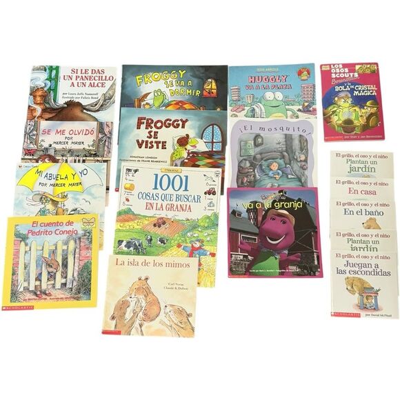 Spanish Kids Books Paperback Fiction Assorted Set of 17. - Picture 1 of 5